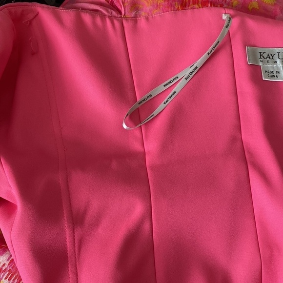 Kay Unger New York Silk Pink Strapless Sleeveless Zipper Short Mini Dress size 6 - Picture 7 of 9